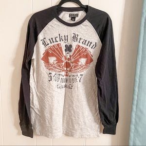 Lucky Brand Long Sleeve Raglan Vintage